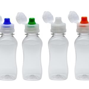 170 FRASCOS PLÁSTICO CRISTAL PET 120ML SPORT FLIPTOP CAT