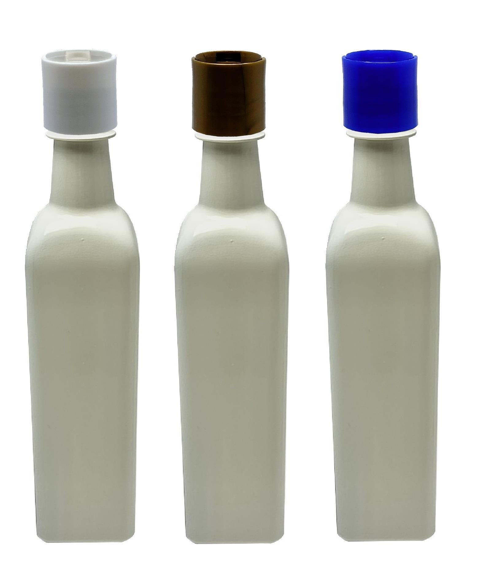 128 FRASCOS PLÁSTICO PET BRANCO 500ML COM TAMPA DISKTOP AZE - Imagem 3