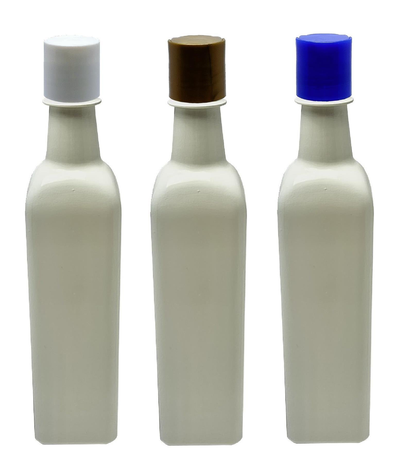 128 FRASCOS PLÁSTICO PET BRANCO 500ML COM TAMPA DISKTOP AZE - Imagem 4