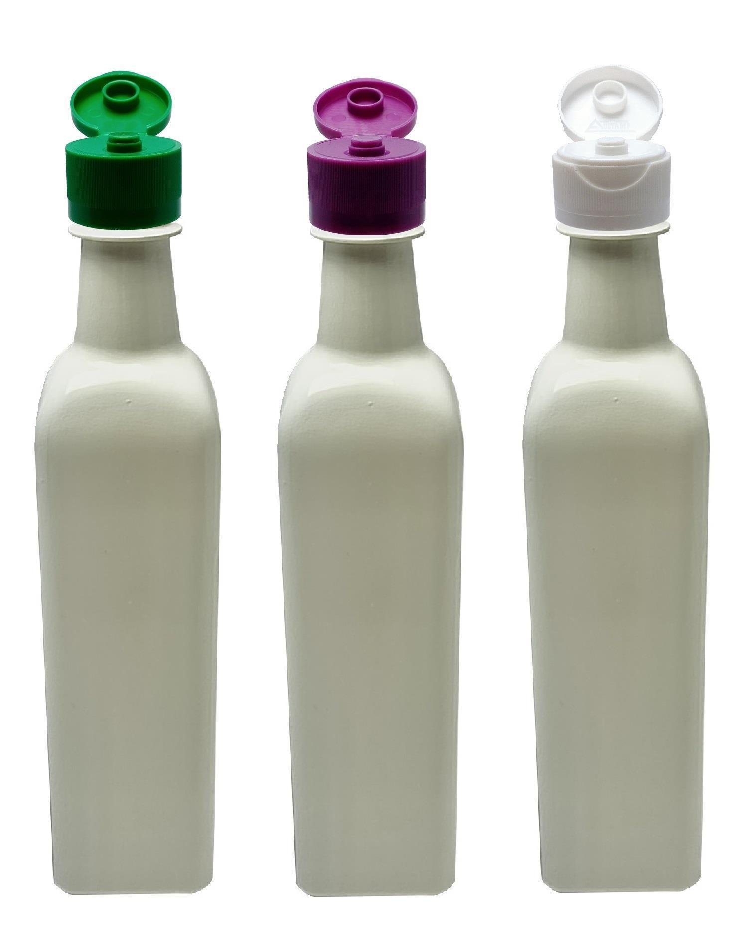 241 FRASCOS PLÁSTICO BRANCO PET 500ML C/ TAMPA FLIPTOP AZE - Imagem 5