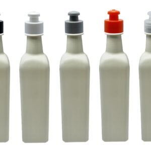 49 FRASCOS PLÁSTICO BRANCO PET 500ML C/ TAMPA PUSHPULL AZE