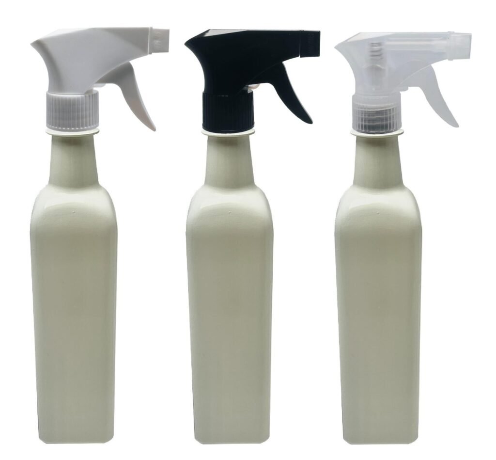 128 FRASCOS PLÁSTICO BRANCO PET 500ML VÁLVULA GATILHO AZE