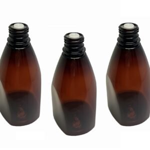 182 FRASCO PLÁSTICO ÂMBAR PET 500ML BATOQUE 12 FUROS PIR