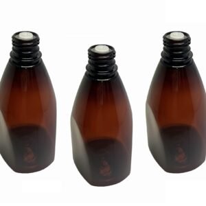 44 FRASCO PLÁSTICO ÂMBAR PET 500ML BATOQUE 12 FUROS PIR