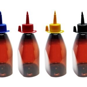 180 FRASCOS PLÁSTICO ÂMBAR PET 500ML C/ BICO APLICADOR PIR