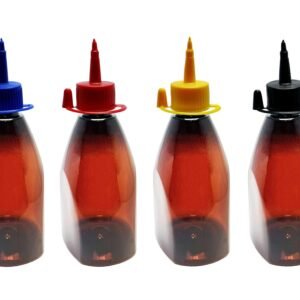 588 FRASCOS PLÁSTICO ÂMBAR PET 500ML C/ BICO APLICADOR PIR