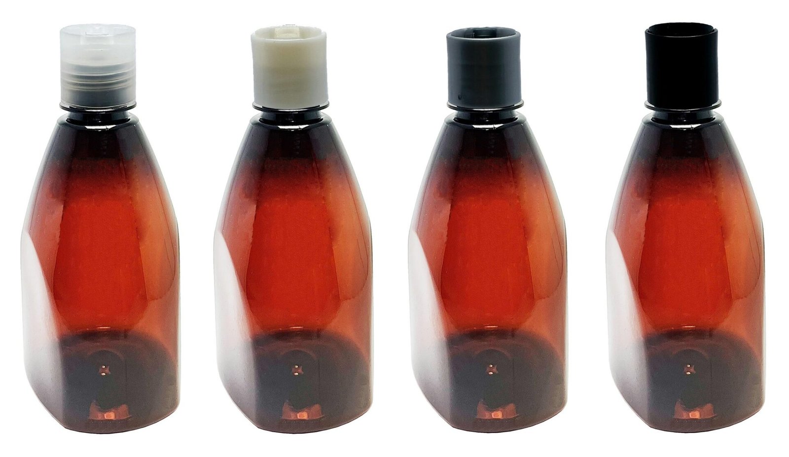 10 FRASCOS PLÁSTICO ÂMBAR PET 500ML C/ TAMPA DISKTOP PIR