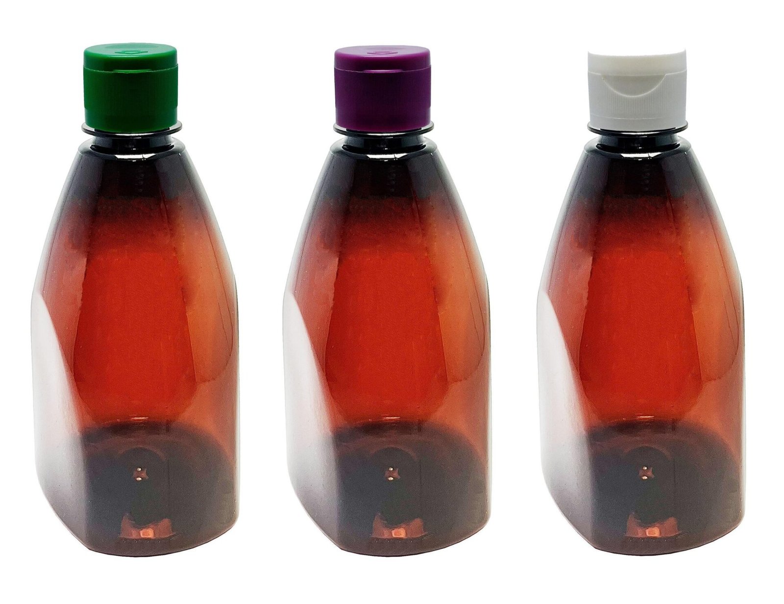 588 FRASCOS PLÁSTICO ÂMBAR PET 500ML C/ TAMPA FLIPTOP PIR - Imagem 5