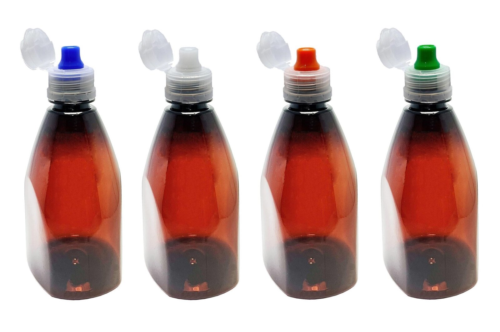 182 FRASCOS ÂMBAR PET 500ML TAMPA SPORT FLIPTOP PIR