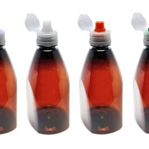 588 FRASCOS ÂMBAR PET 500ML TAMPA SPORT FLIPTOP PIR