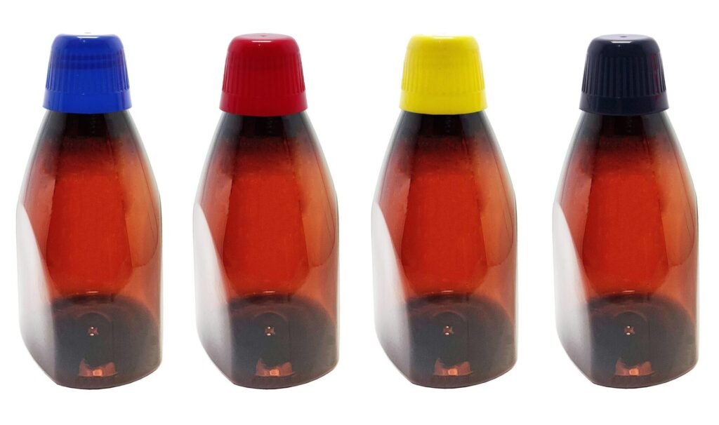 182 FRASCO PLÁSTICO ÂMBAR PET 500ML TAMP DOSADORA 20ML PIR