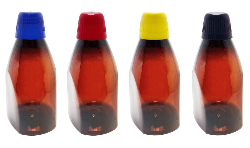 588 FRASCO PLÁSTICO ÂMBAR PET 500ML TAMP DOSADORA 20ML PIR