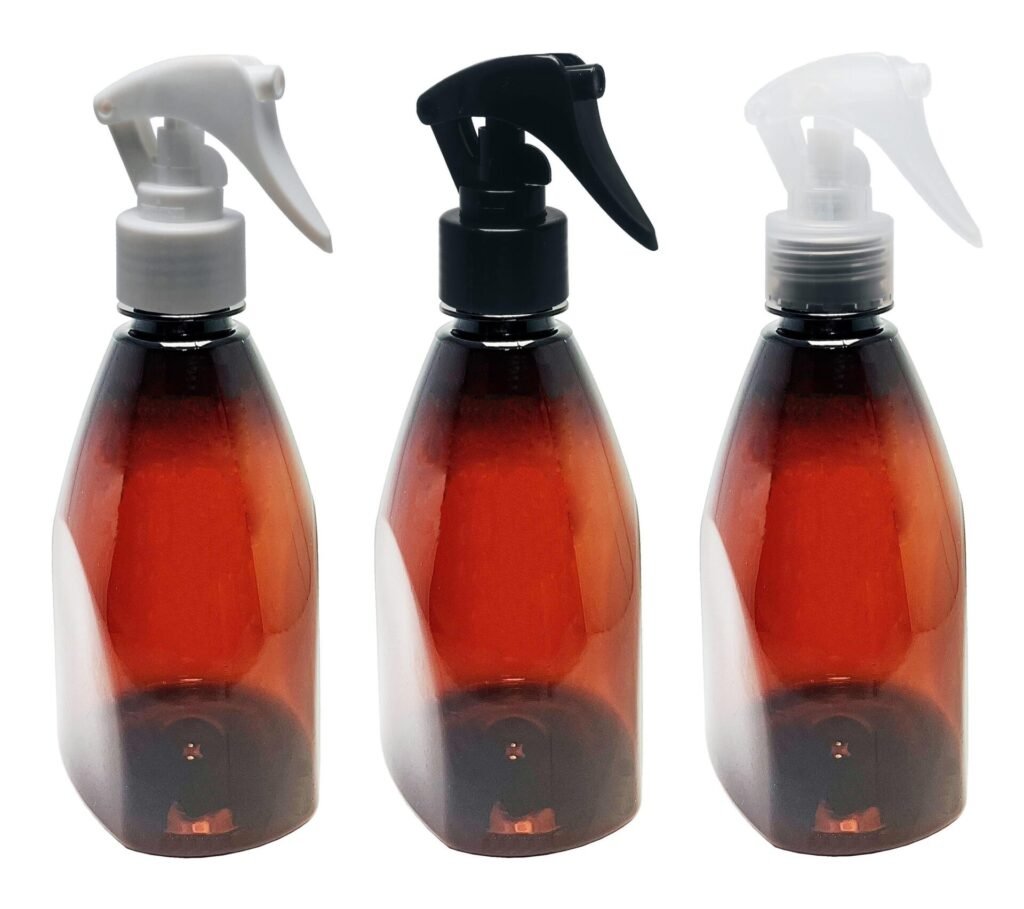 44 FRASCOS PLÁSTICOS ÂMBAR PET 500ML VÁLV MINI GATILHO PIR