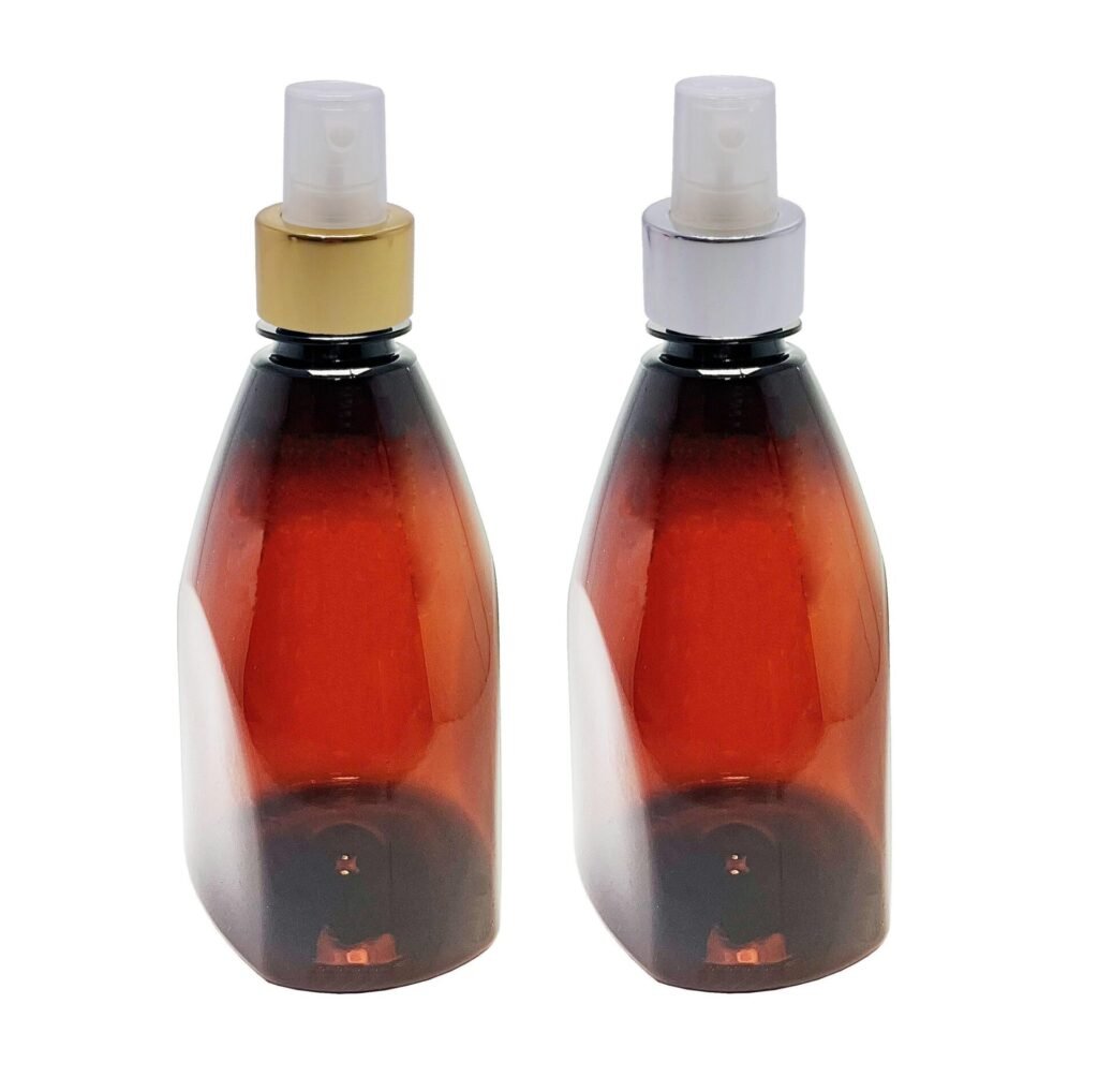 168 FRASCOS PLÁSTICOS ÂMBAR PET 500ML VÁLVULA SPRAY L PIR