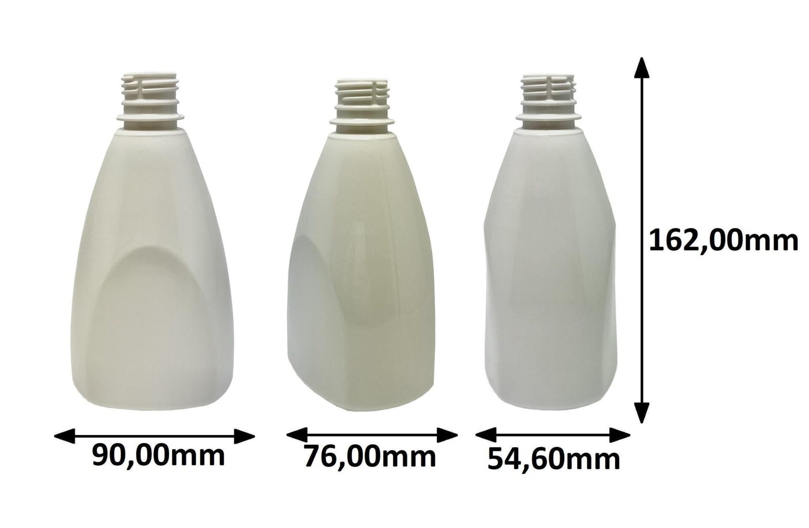10 FRASCOS PLÁSTICO BRANCO 500ML VÁLVULA BICO PATO L PIR - Imagem 4
