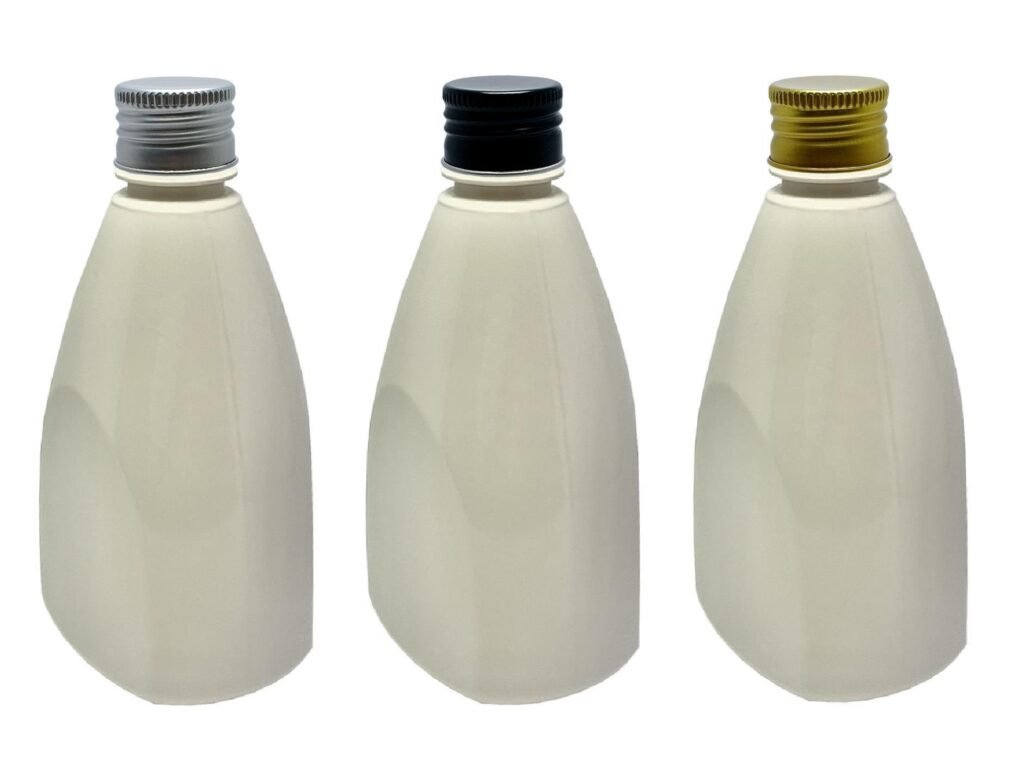 182 FRASCOS PLÁSTICO BRANCO PET 500ML TAMPA ALUMINIO S/ PIR