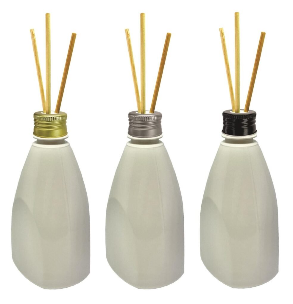 168 FRASCOS PLÁSTICO BRANCO 500ML TAMPA DIFUSOR VARETAS PIR