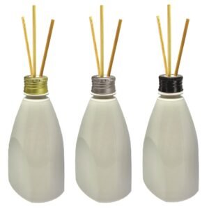 588 FRASCOS PLÁSTICO BRANCO 500ML TAMPA DIFUSOR VARETAS PIR