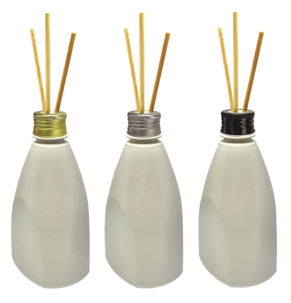 588 FRASCOS PLÁSTICO BRANCO 500ML TAMPA DIFUSOR VARETAS PIR