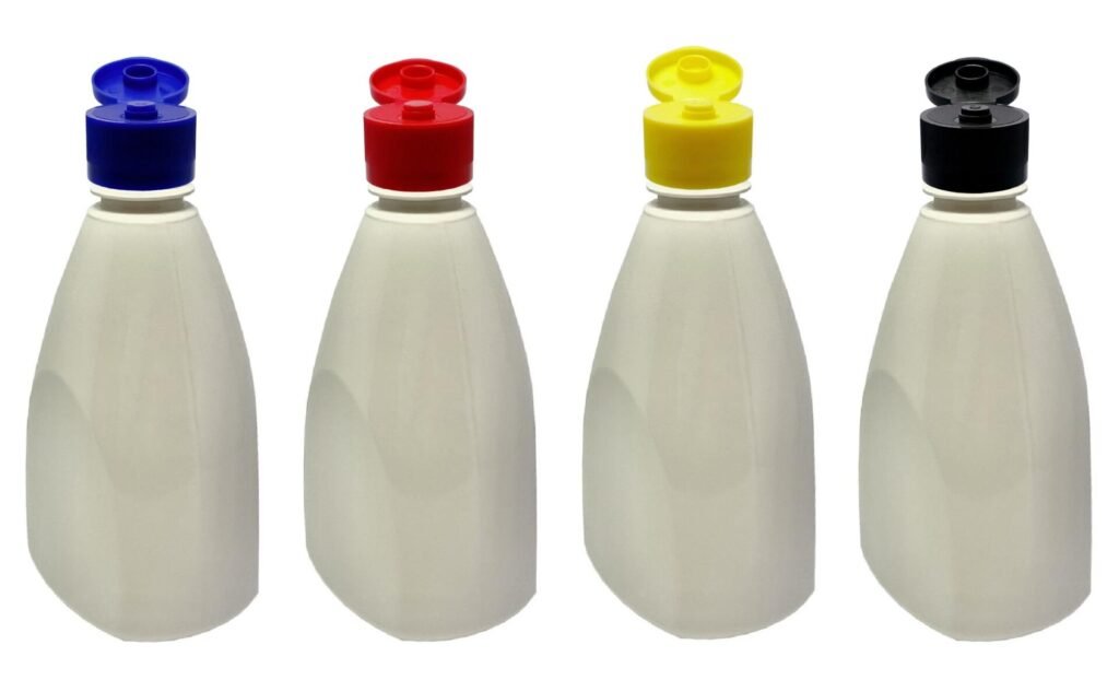 10 FRASCOS PLÁSTICO BRANCO PET 500ML C/ TAMPA FLIPTOP PIR