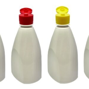 44 FRASCOS PLÁSTICO BRANCO PET 500ML C/ TAMPA FLIPTOP PIR