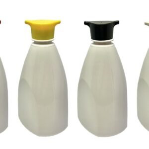 10 FRASCO PLÁSTICO BRANCO PET 500ML TAMPA ROSCA 2 BICO PIR