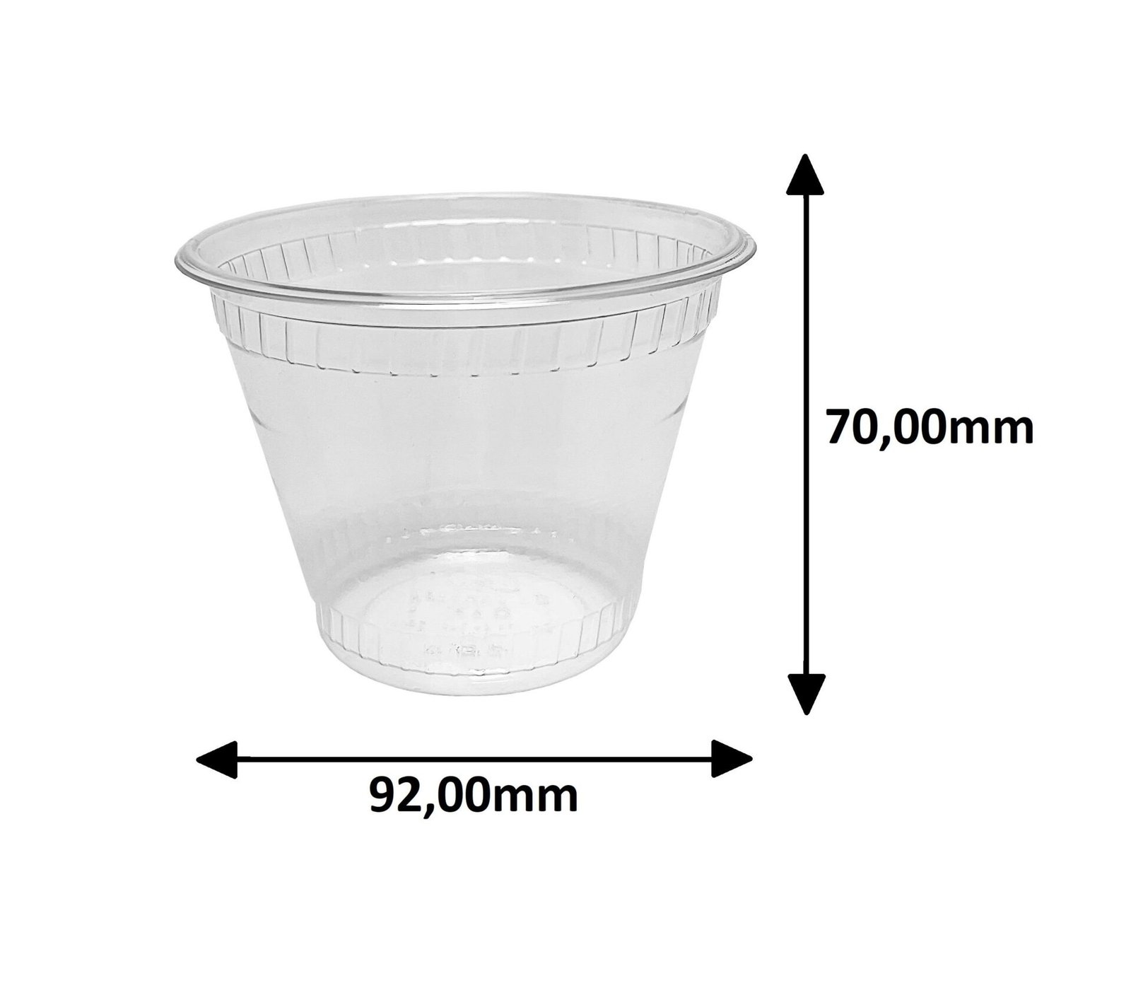 400 POTES/COPOS COM TAMPA BOLHA SEM FURO CRISTAL 250ML G677 - Imagem 5