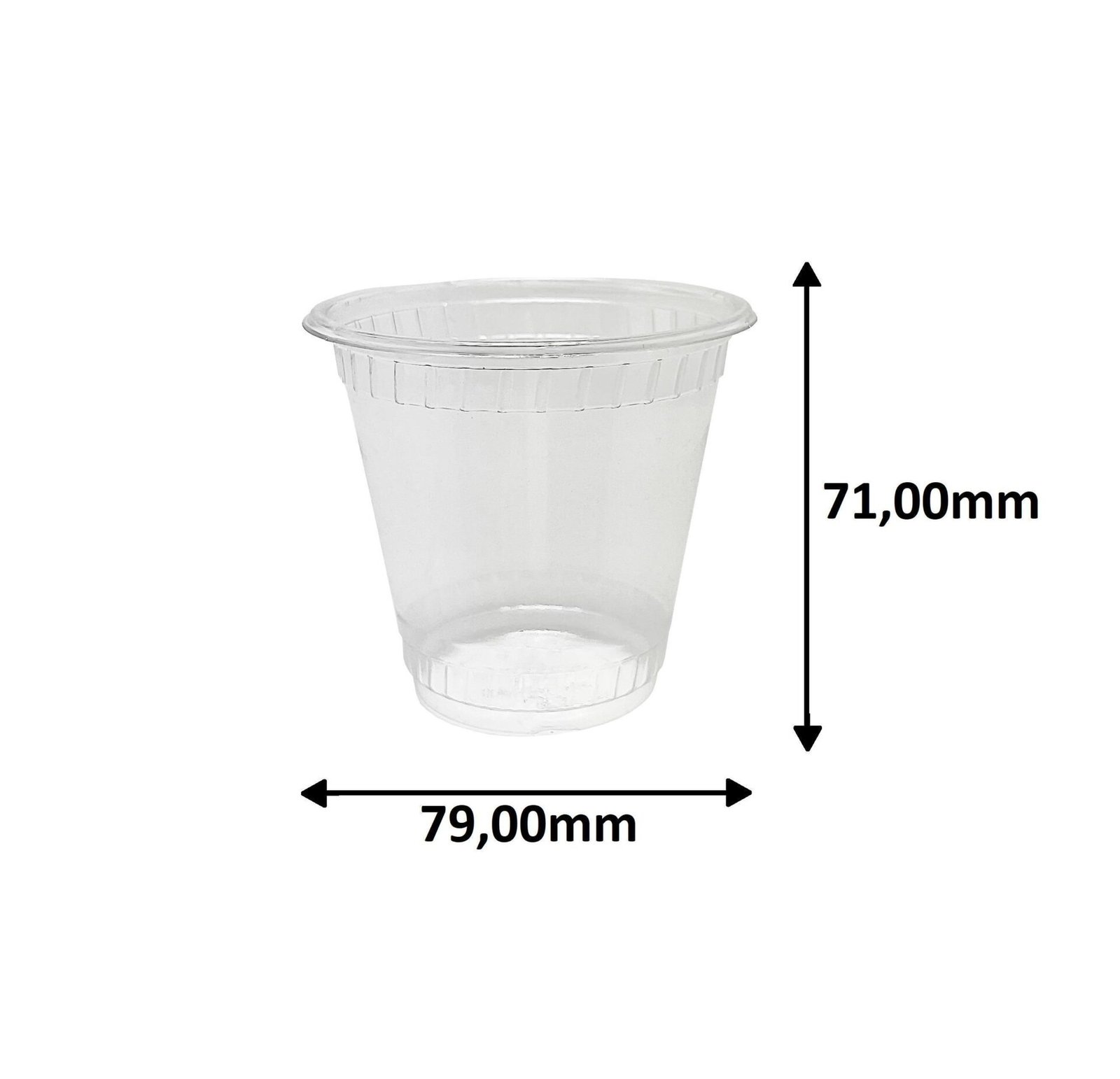 900 POTES/COPOS COM TAMPA BOLHA COM FURO CRISTAL 180ML G880 - Imagem 6