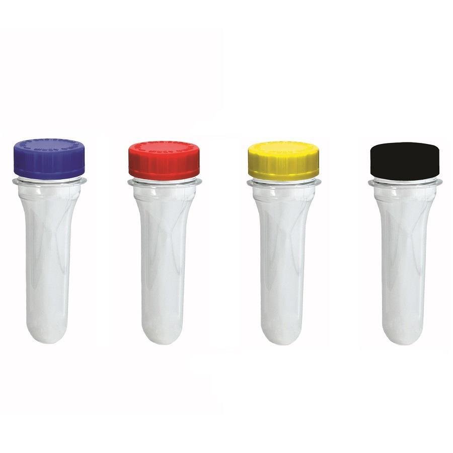 22 PREFORMA CRISTAL 38ML PET 28G TUBETE 10,7CM TAMPA CHILD