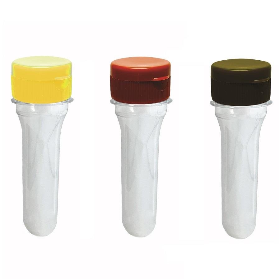 10 PREFORMA CRISTAL 38ML PET 28G TUBETE 10,7CM FLIPTOP - Imagem 3