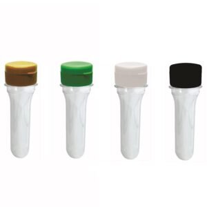 10 PREFORMA CRISTAL 38ML PET 28G TUBETE 10,7CM FLIPTOP