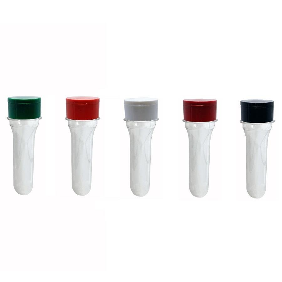10 PREFORMA CRISTAL 38ML PET 28G TUBETE 10,7CM FLIPTOP PEN