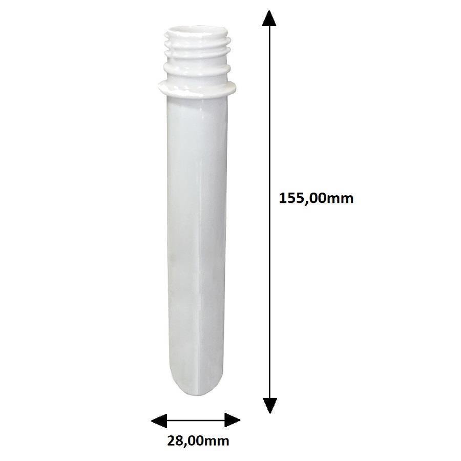 20 PREFORMA BRANCA 43ML PET 48G TUBETE 15,5CM DOSADORA 30ML - Imagem 4