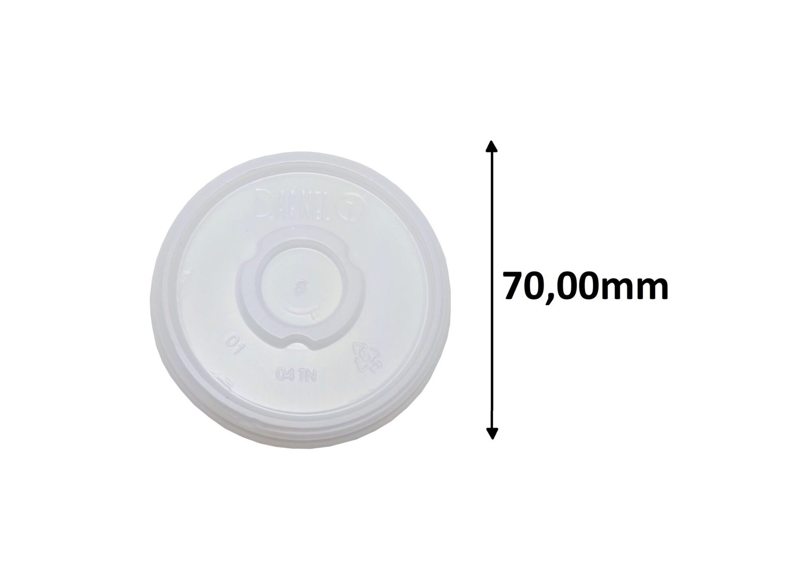 800 TAMPAS PARA COPOS TÉRMICOS ISOPOR 118ML SEM FURO DARNEL - Imagem 2