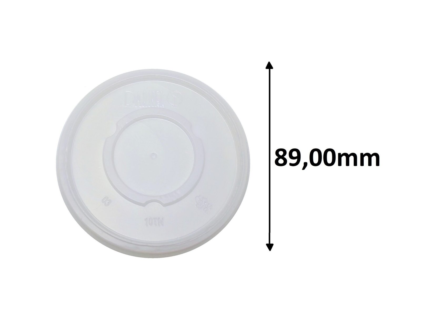 2000 TAMPAS PARA COPOS TÉRMICOS ISOPOR 296ML SEM FURO DARNEL - Imagem 2