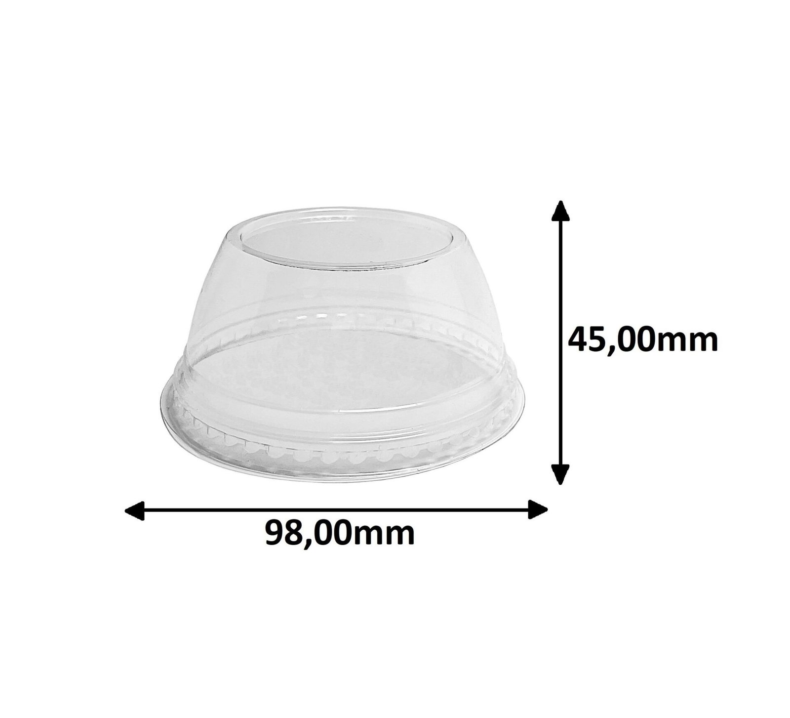 400 POTES/COPOS COM TAMPA BOLHA SEM FURO CRISTAL 250ML G677 - Imagem 6