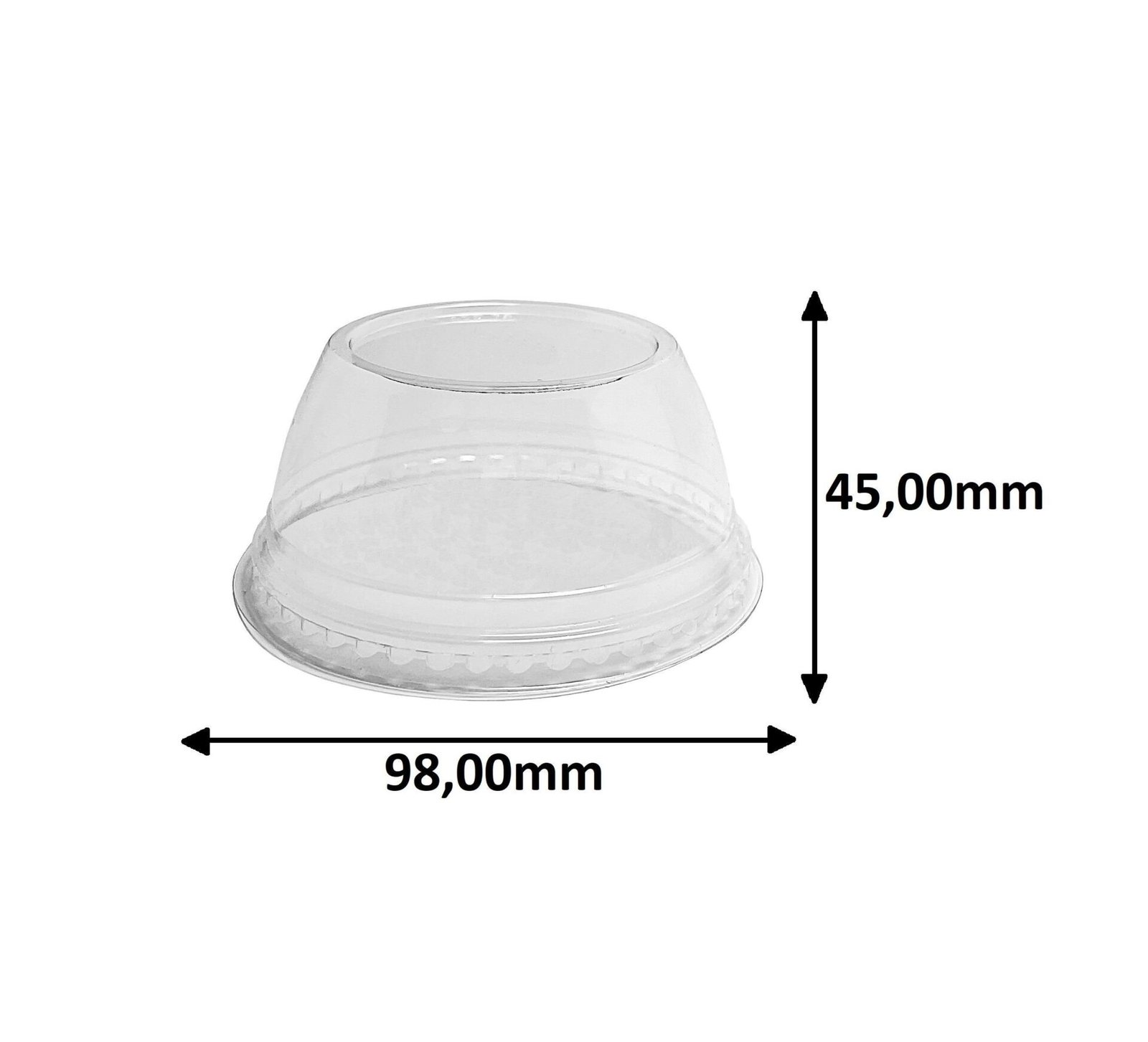 1200 POTES/COPOS COM TAMPA BOLHA SEM FURO CRISTAL 250ML G677 - Imagem 6