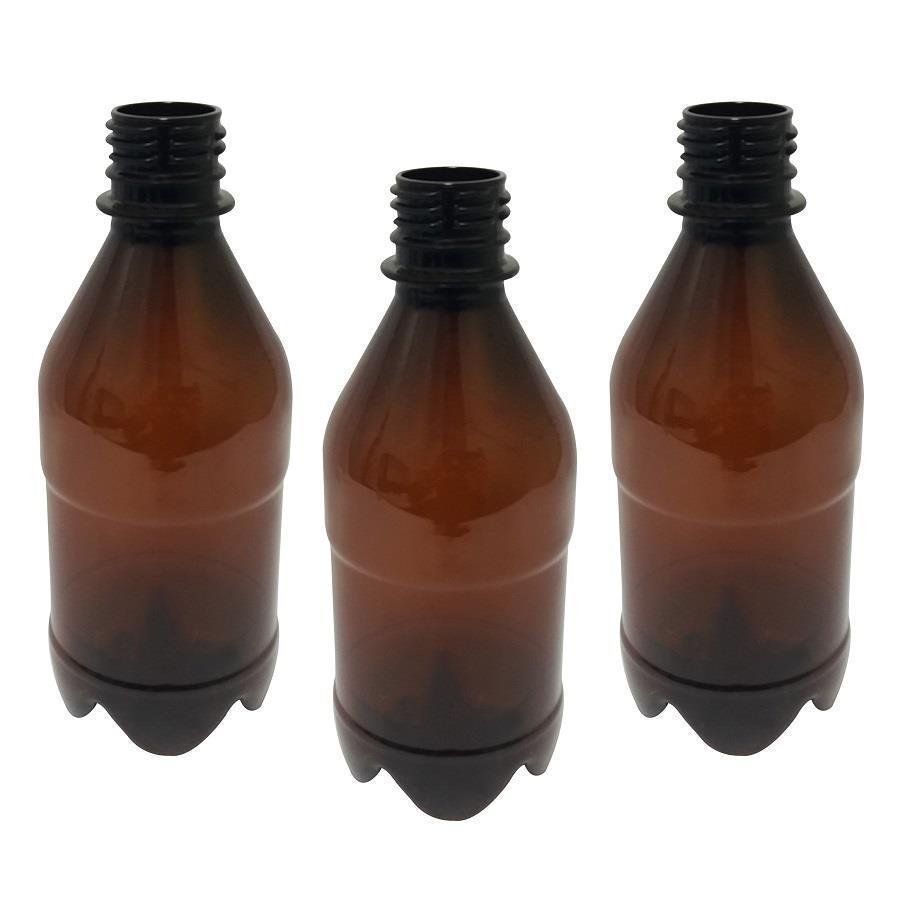 306 FRASCO PLÁSTICO AMBAR 350ML FLIPTOP FURO ABERTO AGU - Imagem 5