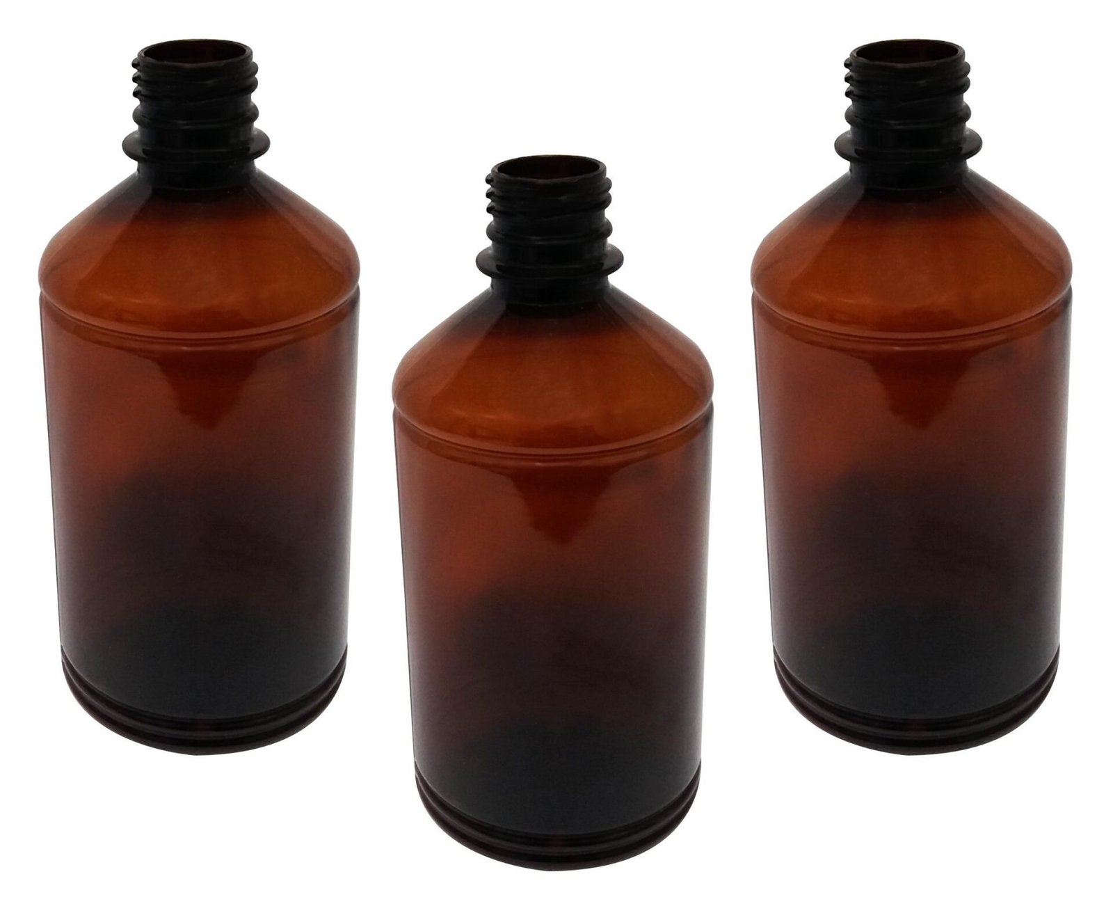 108 FRASCO PLÁSTICO AMBAR 500ML FLIPTOP FURO ABERTO FAR - Imagem 5