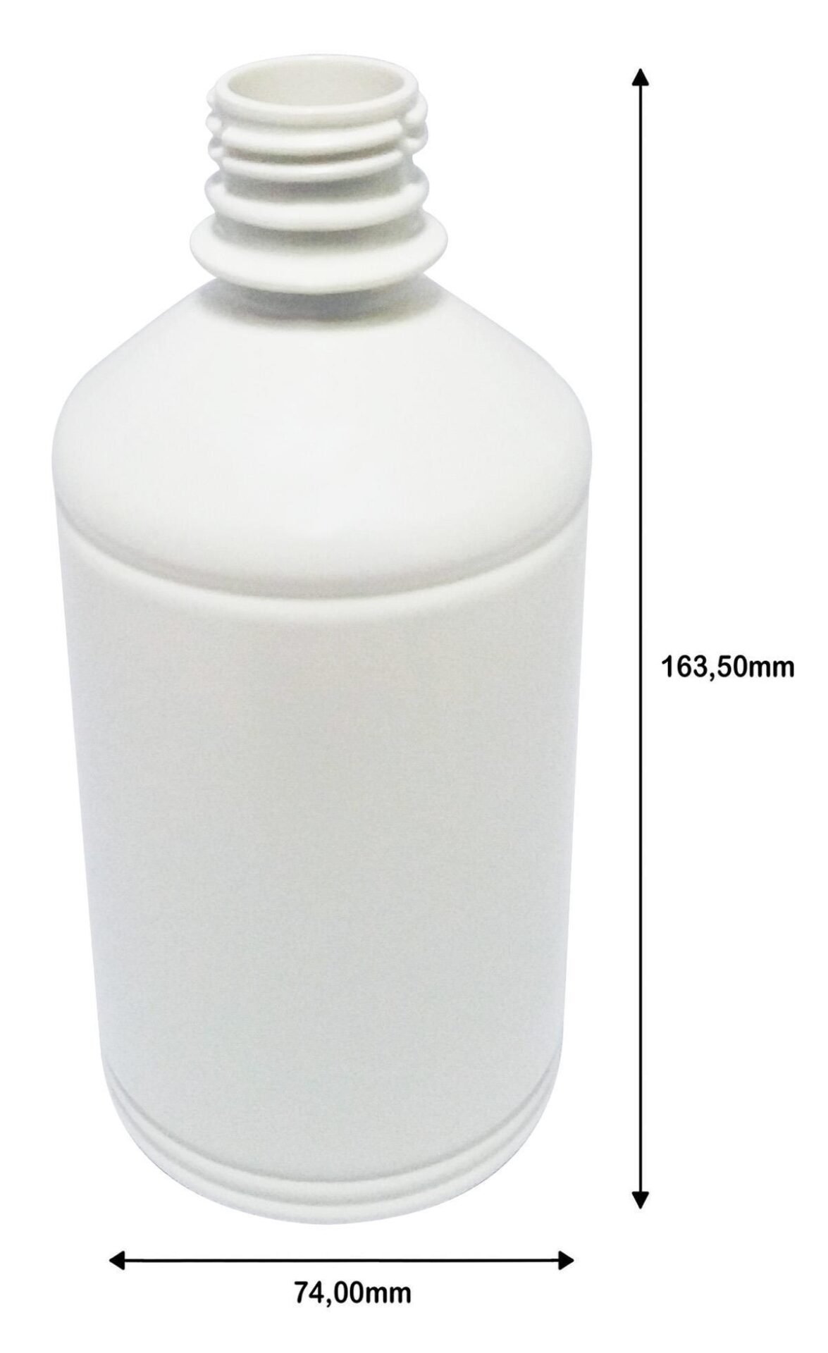 108 FRASCO PLÁSTICO BRANCO 500ML FLIPTOP FURO ABERTO FAR - Imagem 9