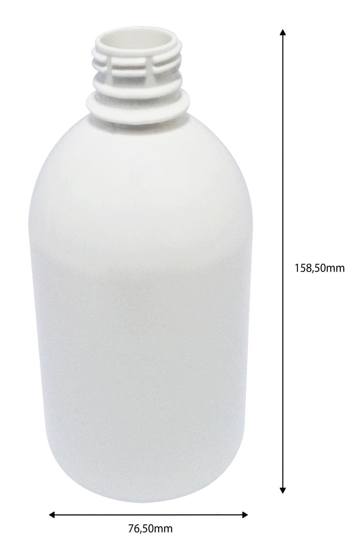 48 FRASCO PLÁSTICO BRANCO 500ML FLIPTOP FURO ABERTO SAB - Imagem 9