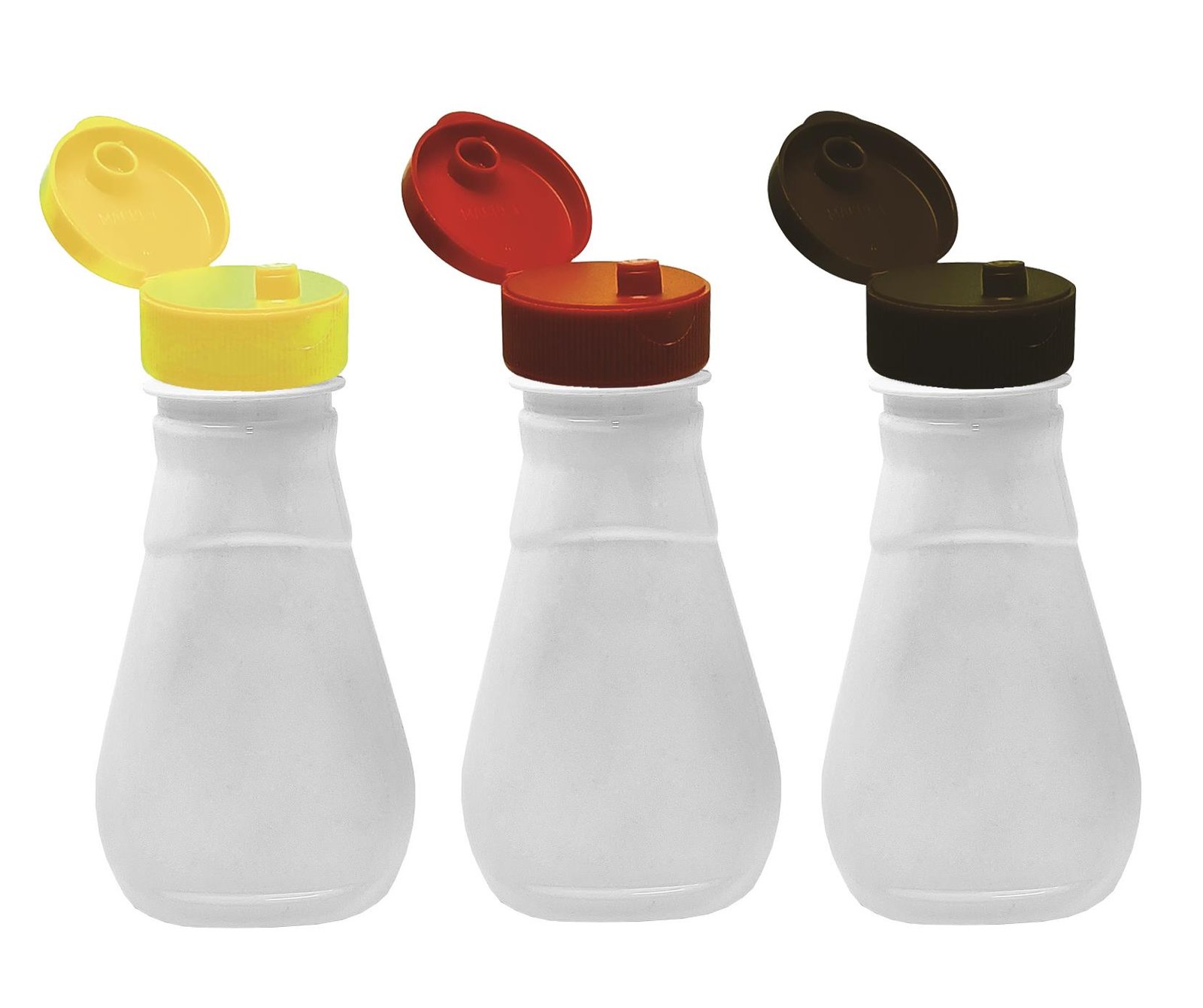 30 FRASCO PLÁSTICO BRANCO PET 180ML FLIPTOP BATOQUE MEL - Imagem 3