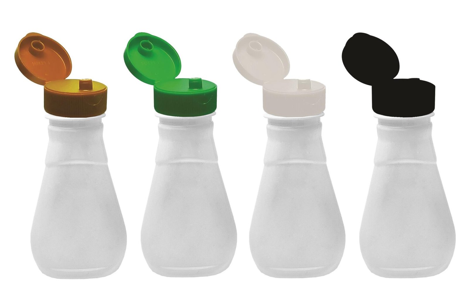 30 FRASCO PLÁSTICO BRANCO PET 180ML FLIPTOP BATOQUE MEL