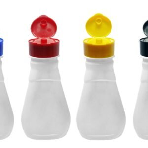 310 FRASCO PLÁSTICO BRANCO 180ML TAMPA FLIPTOP C/ ROSCA MEL