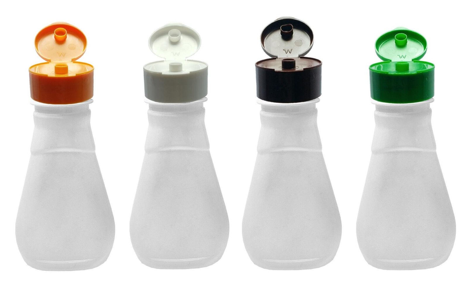 700 FRASCO PLÁSTICO BRANCO 180ML TAMPA FLIPTOP C/ ROSCA MEL - Imagem 3