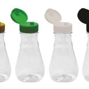 416 FRASCO PLÁSTICO CRISTAL PET 180ML FLIPTOP BATOQUE MEL