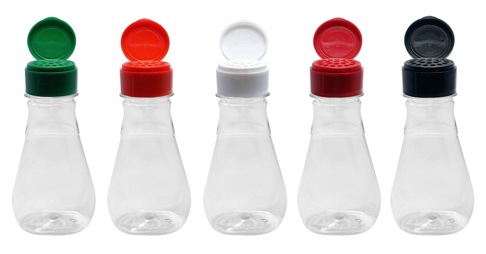 30 FRASCO PLÁSTICO CRISTAL PET 180ML COM TAMPA PENEIRA MEL