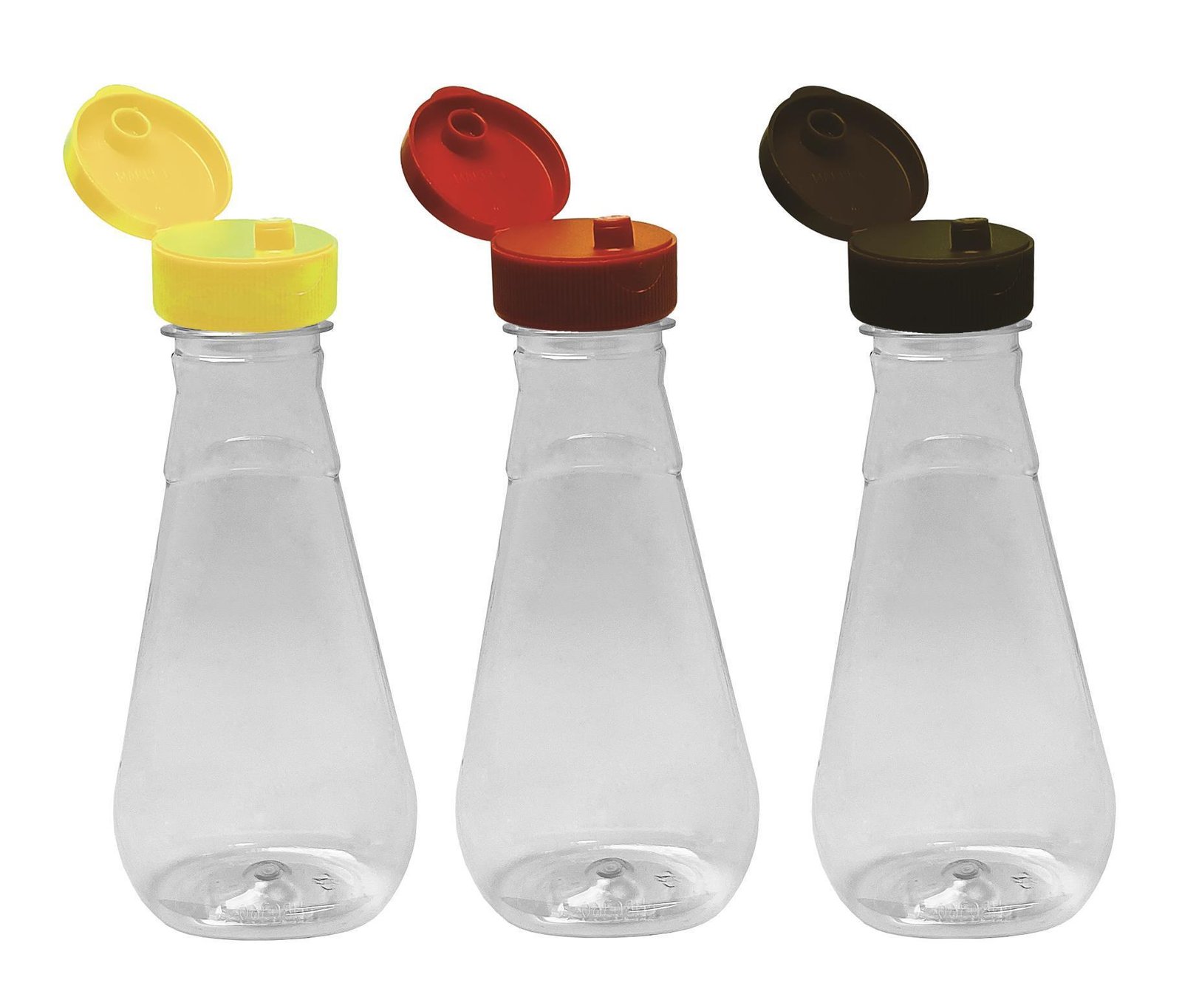 172 FRASCO PLÁSTICO CRISTAL PET 360ML FLIPTOP BATOQUE MEL - Imagem 3