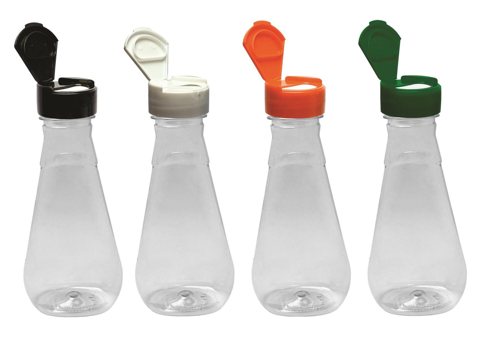 64 FRASCO PLÁSTICO CRISTAL 360ML TAMPA FLIPTOP CAPSULA MEL