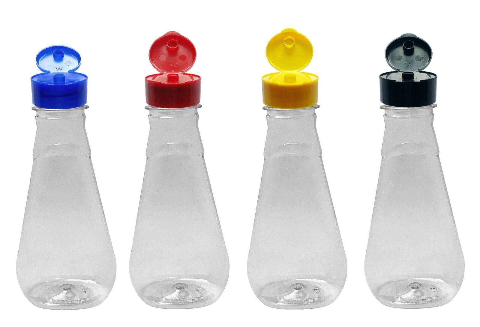 172 FRASCO PLÁSTICO CRISTAL 360ML TAMPA FLIPTOP C/ ROSCA MEL